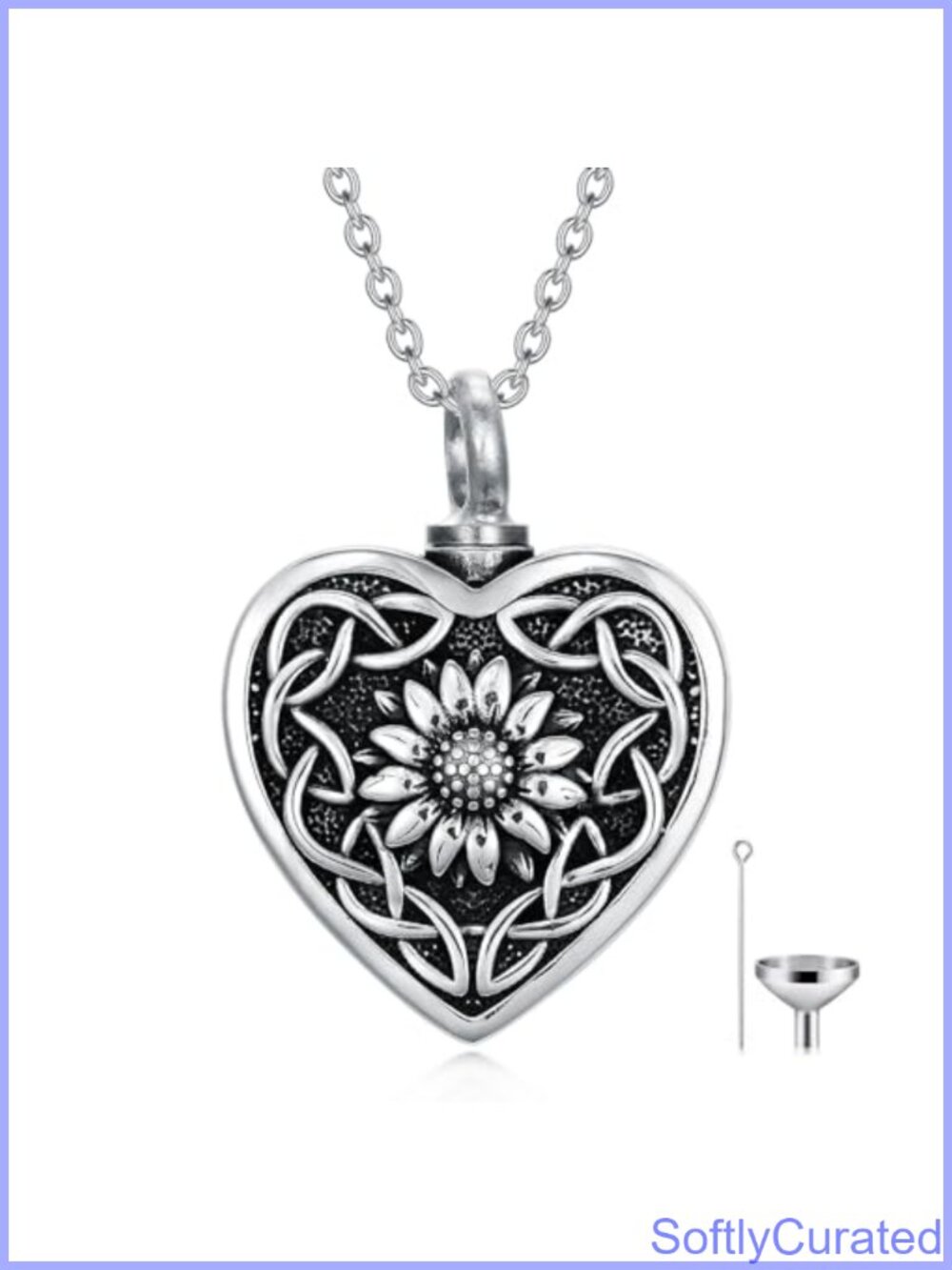925 Sterling Silver Urn Necklace for Ashes Memorial Pendant Keepsake Jewelry